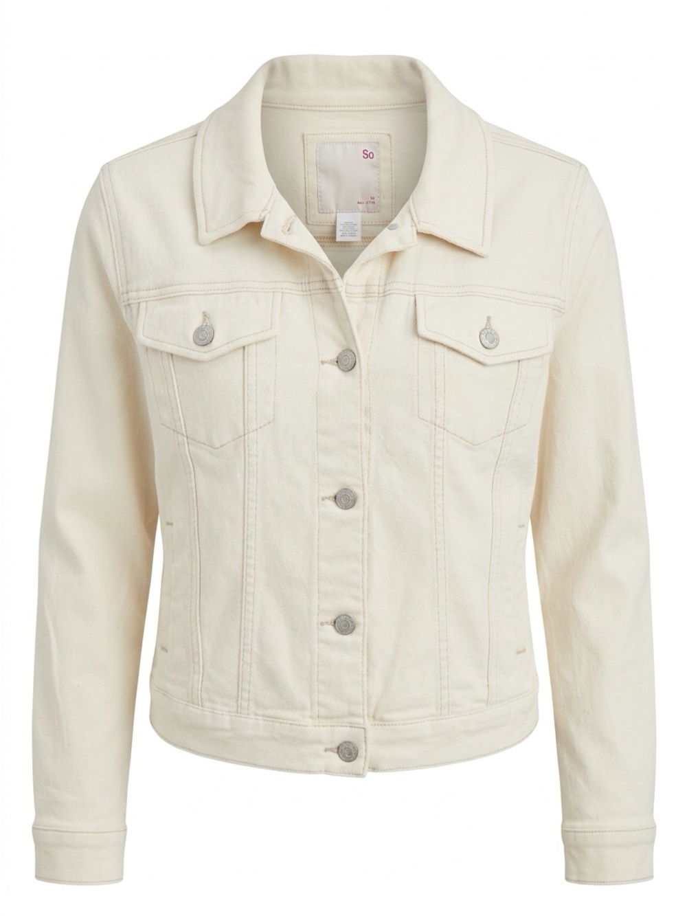 SO Women's Cream Jean Jacket